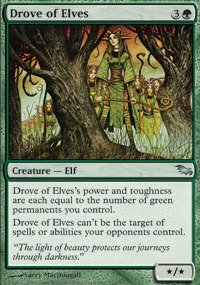 Magic The Gathering - Drove of Elves - Shadowmoor