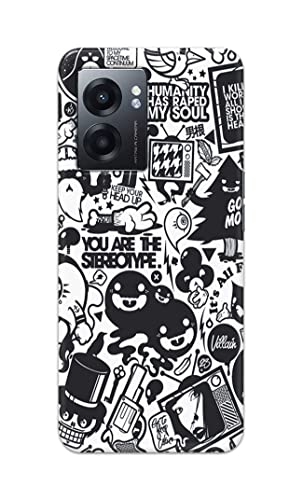 Image of Printed Hard Back Cover Case for Realme Narzo 50 5G Back Cover (Mixed Cartoon) -702