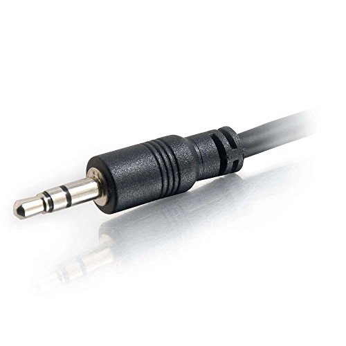 C2G 40108 3.5Mm Stereo Audio Cable With Low Profile Connectors M/M, In-Wall Cmg-Rated (35 Feet, 10.66 Meters) Black #TOP2