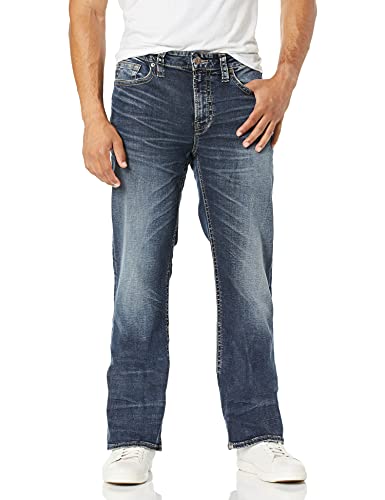 Silver Jeans Co. Men's Craig Easy Fit Bootcut Jean, Medium Vintage Indigo, 36W X 32L Silver Jeans Co. Men's Craig Easy Fit Bootcut Jean, Medium Vintage Indigo, 36W X 32L