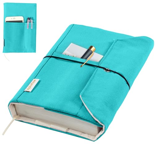 Couverture de livre réglable en toile lavable pour protéger les grands romans des pliures