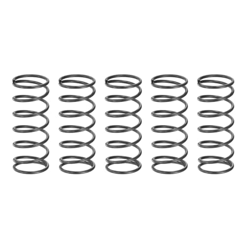 uxcell 5Pcs Compression Spring 10mm OD 0.8mm Wire Size 25mm Free Length