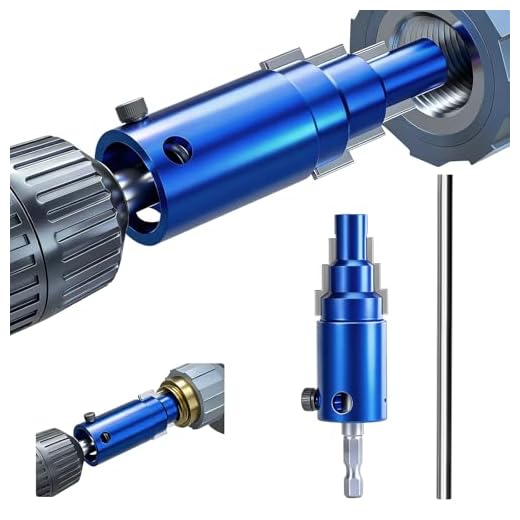 Dual-Power Pipe Extractor Tool - Removes Stuck or Damaged 1/2" 3/4" 1" Pipes & Valves, Works with Electric Drill & Manual Wrench, Universal 40CRV Steel Hex Shank
