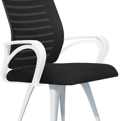 Image of ROSE Elite | 3 Years Brand Warranty | Ergonomic Office Chair, Study, WFH, Revolving, Rolling, Desk, Task, Laptop, Student Chair (White & Black, Elite MB Reception)
