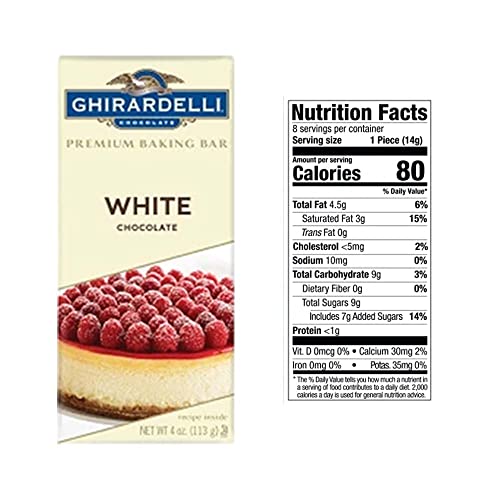 Ghiraredelli Premium Baking Bars Bundle For Pastries, Cookies, Mousses, Cupcakes, Cakes, And Other Sweets – Bundle Of 8 Chocolate Bars (16 Oz) Packed By Gold Labeled #TOP5