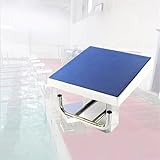 trampolino piscina fuori terra Piattaforma inclinata ultra stabile: perfettamente angolato per immersioni e ginnastica sicure, questo trampolino in acciaio inox supporta fino a 280 kg, garantendo stabilità per bambini e adulti durante gli sport acquatici o le attività in piscina.