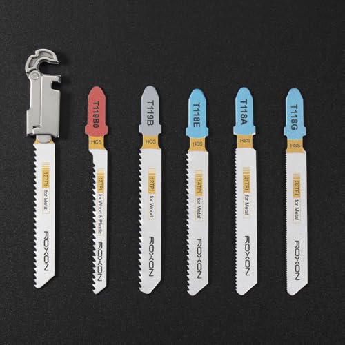 Image of Roxon FT07 Bulid Your Own Multitool - FLEX Implements Tools Accessories Set (Box Cutter, Ruler & Magnetic grabber, Pen & Tweezers & Needle, T Shank Adapter)