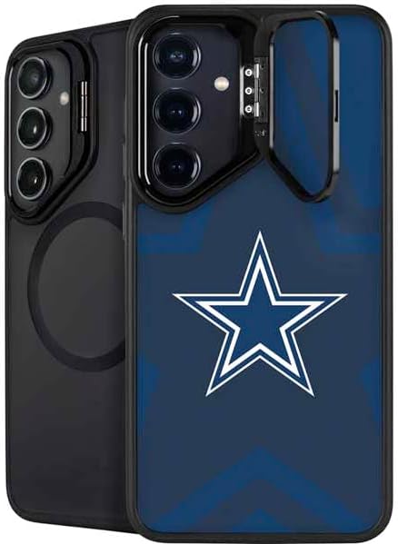 Skinit Kickstand Phone Case Compatible with Galaxy S25 - Officially Licensed NFL Dallas Cowboys Double Vision Design
