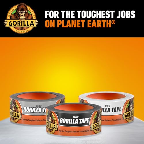 Gorilla Heavy Duty Tape, Duct Tape, Utility Tape, Triple Layer Strength, Indoor & Outdoor, Weather Resistant Shell, 1.88 in x 35 yd (32 Meters), Black by GORILLA - Image 8