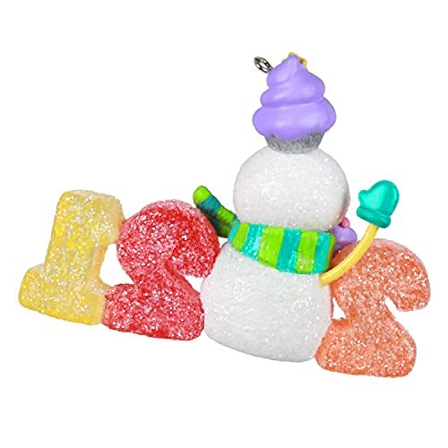 Hallmark Keepsake Plastic Christmas Ornament, Year Dated 2021, Sweet Decade #TOP1