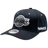 Mitchell & Ness Curved Classic Red Snapback - Eazy B&W, L.A. Lakers