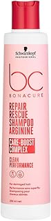 Schwarzkopf Professional Bonacure Repair Rescue Shampoo with Arginine | Intensive Repair &amp; Strengthening Formula for All H...