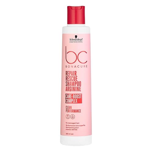 Schwarzkopf Professional Bonacure Repair Rescue Shampoo with Arginine | Intensive Repair & Strengthening Formula for All Hair Types | Suitable For Men Women (250 ML)