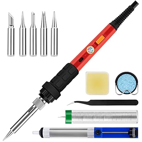 Soldador de Estaño KAIWEETS con Kit de Temperatura Ajustable Cover
