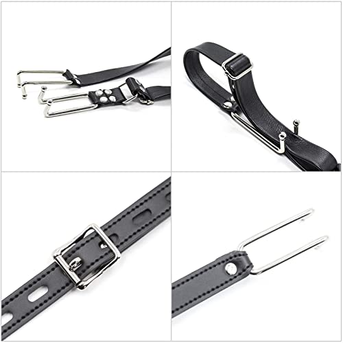 Alip 口枷 smグッズ よだれ 口フック 鼻フック 猿ぐつわ smコスプレ 調整可能 拘束具 アダルトグッズ ブラック - 画像6