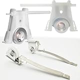 Combo Sliding Screen Door Upper + Lower Roller Assembly Fits Andersen Part #1997063 & #1997310 (1991 to P), 1-1/4' Nylon Concaved, Edge Adjustable, 2 Pairs