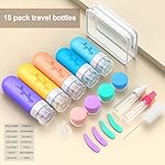 19pack Travel Bottles for Toiletries, TSA Approved Silicone Size Containers for toiletries, Refillable & Leakproof Travel shampoo and conditioner bottles - Image 3