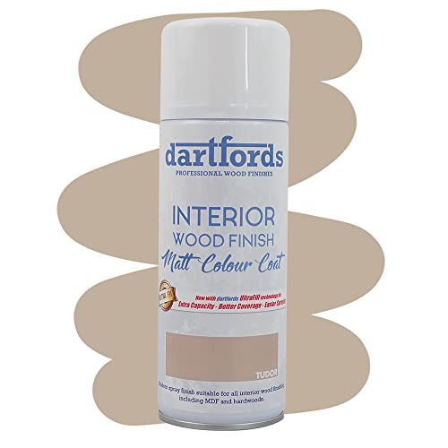 dartfords RF6168 Country Colours Interior Furniture and Craft Matt Spray Paint - 400ml Aerosol, Tudor