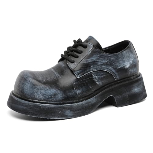 Men's Distressed - Look Dress Shoes, Edgy Casual Footwear - Ideal for Street Fashion, Night Outings & Daily Commute