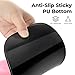 EooCoo Pink Ergonomic Mouse Pad with Gel Wrist Support, Office Decor for Women, Middle Concave Design for Relieve Wrist Pain, Lycra Surface Smooth Control, Non Slip PU Base, Portable Mousepad