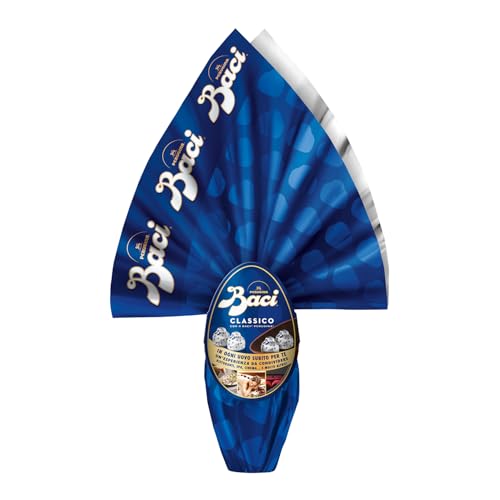 BACI PERUGINA Uovo di Pasqua 2026 Classico Cioccolato Fondente con Sorpresa e 4 Cioccolatini 265g - Immagine 2