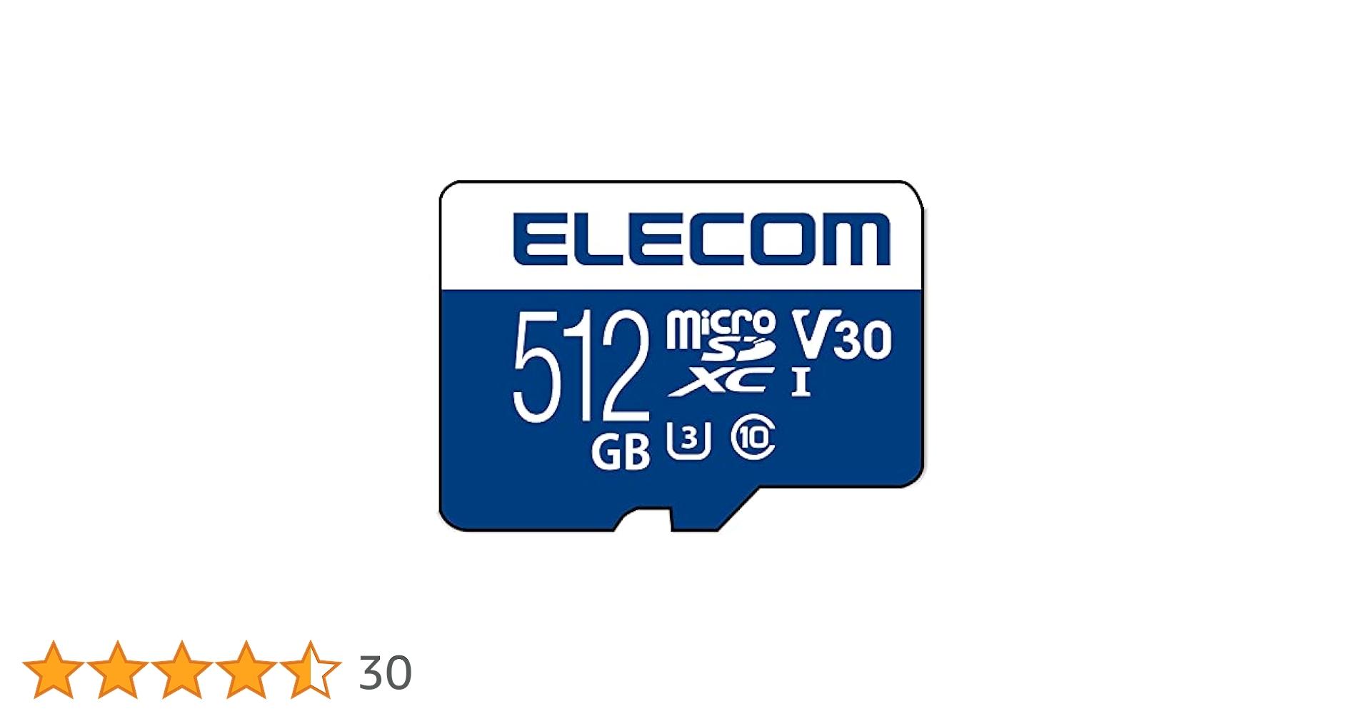 Amazon.co.jp: Elecom MF-MS512GU13V3R MicroSD Card 512GB SDXC