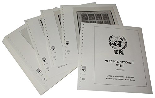 Feuilles pré-imprimées LINDNER Das Original Nations Unies Vienne Blocs Timbres 1983-2007
