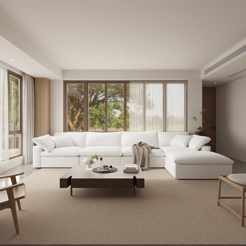 Image of Modular Sectional Sofa,Extra Comfty Deep-Seat-Filled Couch, Modern Couches for Living Room,Apartment,Office,Small Space