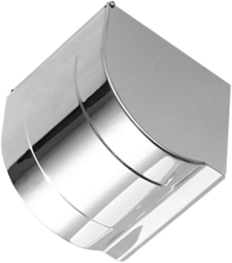 HOMSFOU Chrome Towel Ring Toilet Paper Holder Paper Storage Rack Easy to Use Holder