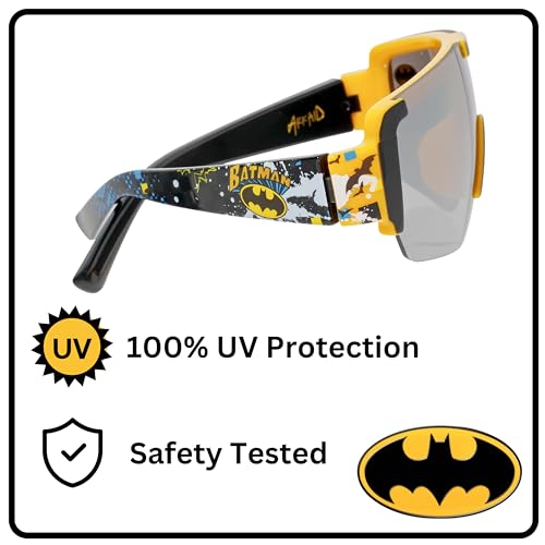 ARKAID Official Batman Sunglasses for Kids | DC Comics Sports Wrap | UV 400 | One Size Fits Most Kids2