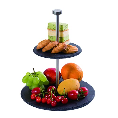 EGenuss Alzata per dolci a 2 piani in ardesia |