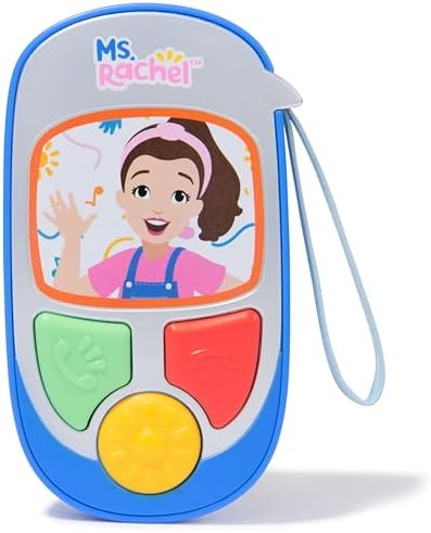 Ms. Rachel Official Electronic Talk with Me Learning Phone with Conversational Phrases, Educational Toys & Toddler Toys for Girls & Boys Ages 1-3+