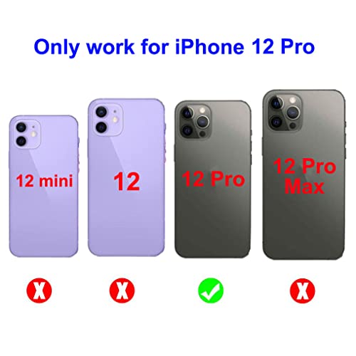 YUYOND 3pcs OEM Original Rear Back Camera Glass Lens Replacement for iPhone 12 Pro with Adhesive Preinstalled with Repair Tools Kit and Installation Manual (for 12 pro)