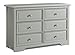 Graco Brooklyn 6 Drawer Double Dresser, Pebble Gray