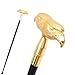 Gold Luxury Double Eagle Head Walking Cane Fashion Walking Stick Gentleman Elegant Cosplay Cane Knob Crosier 93cm