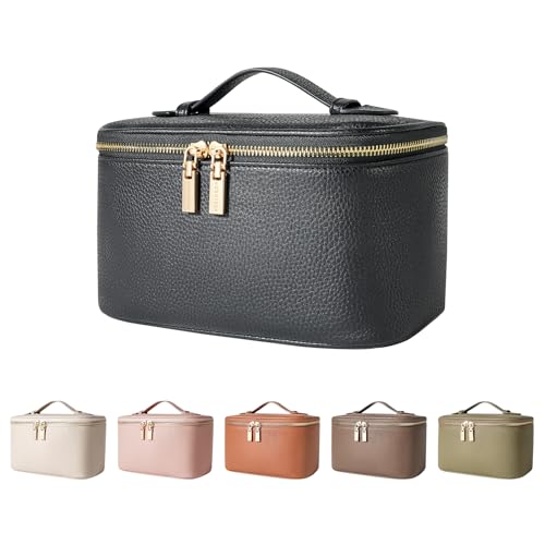 Cosmetic Bag,ROWNYEON Makeup Bag,Portable Makeup Train Case,Travel Toiletry Bag Case