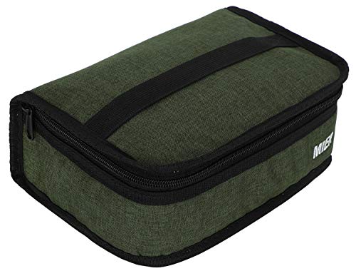 MIER Portable Thermal Insulated Cooler Bag Mini Lunch Bag for Kids, Army Green