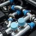 2pcs Blue Replacement Valve Cover For Automotive Air Conditioning, Air Conditioning Valve Cap Leak Proof R134a Ac System Charging Port Valve，Ac System Charging Port Caps