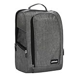 Pakiiock Golf Shoe Bag Zippered travel sport shoe bags With Mesh Ventilation, large back pocket and side...