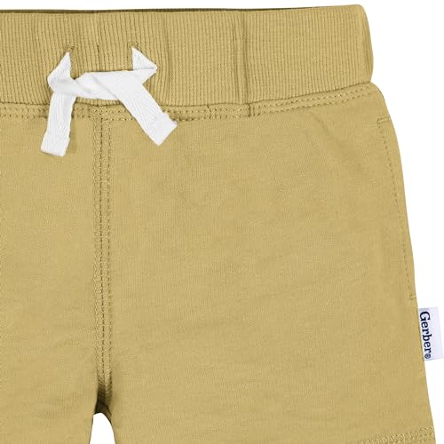 Image of Gerber Baby Boys' 3-Pack Pull-on Knit Shorts