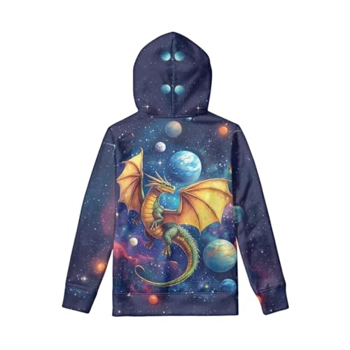 Image of WELLFLYHOM Boys Hooded Sweatshirts Hoodie Pullover Cool Graphic Crewneck Blouses Size 6-16