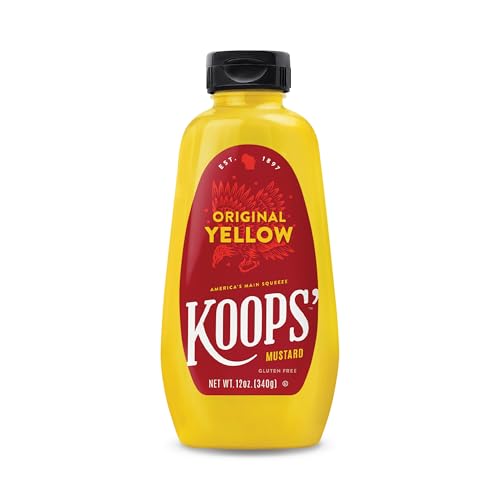 Image of Koops KHLV00095095 12 oz Original Yellow Mustard Squeeze