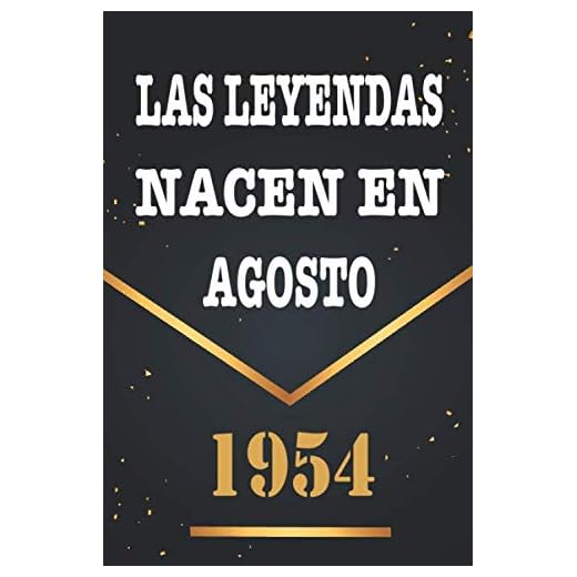 Las Leyendas Nacen En Agosto De 1954: Libro de visitas de 66 años, cuaderno, 120 páginas de felicitaciones, idea de regalo, regalo de 66 aniversario para pareja, niño, mujer, hombre
