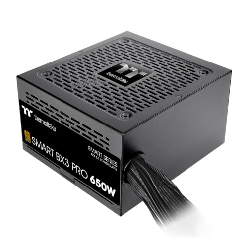 Image of Thermaltake Smart BX3 Pro 650W; ATX 3.1; Native PCIe 5.1 12V-2X6; Non-Modular; Etched Flat Cables; Dual-Color H++ Connectors; 105C Main Capacitor; 80 Plus Bronze Certified; Black; PS-SPD-0650NNFABU-7
