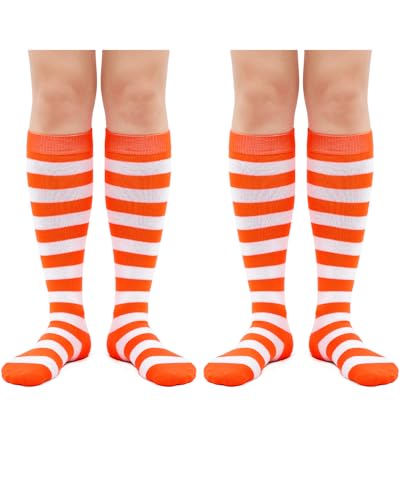 Image of Century Star Knee High Socks for Women Knee Long Striped Tube Socks Athletic Skate Soccer Stocking