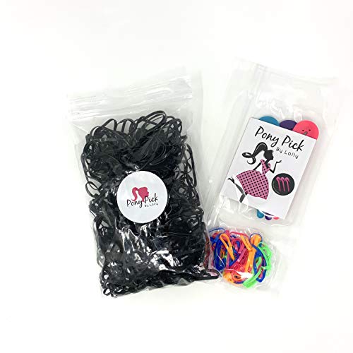 Lolly Pony Pick with Black Elastics
