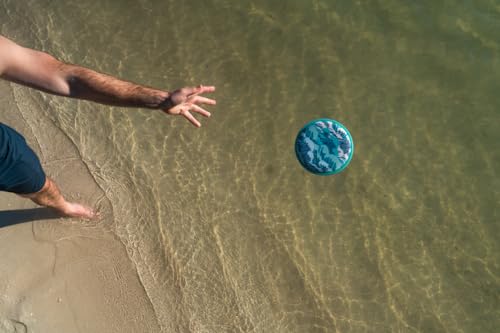 Waboba Flobo - Wasser Frisbee/Fliegende Scheibe - Fliegt gerade und weit, wenn Sie am Strand sind - Blue Ocean -18 x 1.5 cm