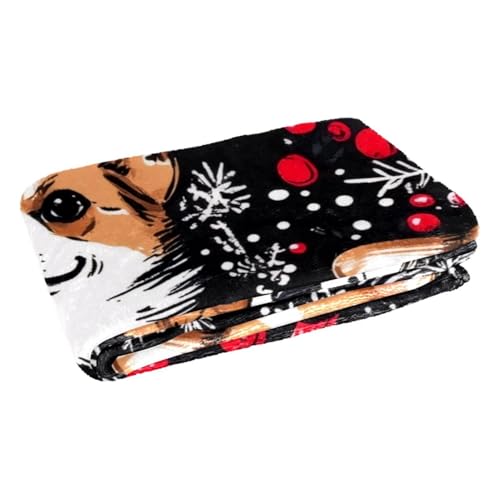 Couverture chaude et confortable rouge en format compact 150x100 - 3