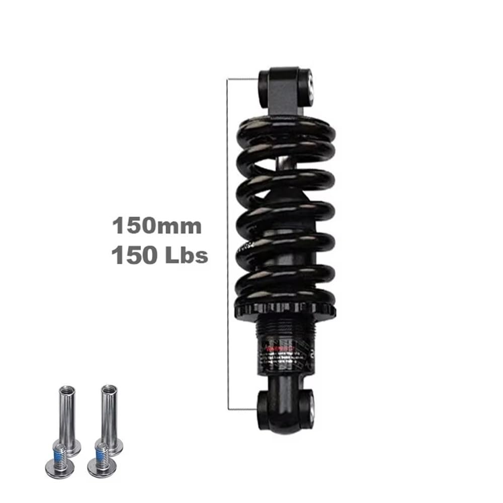 Amortiguador Trasero 150mm 165mm 190mm Suspensión Resorte Helicoidal Bicicleta para Silla Ruedas Montaña(190mm 2000lbs)
