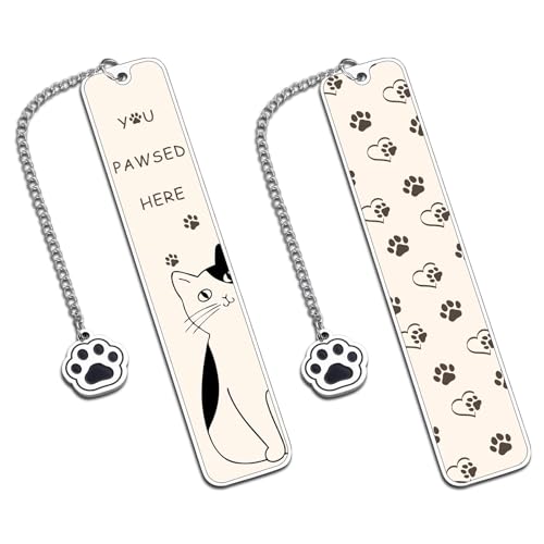 Metal Cat Lover Bookmarks (2-Side)